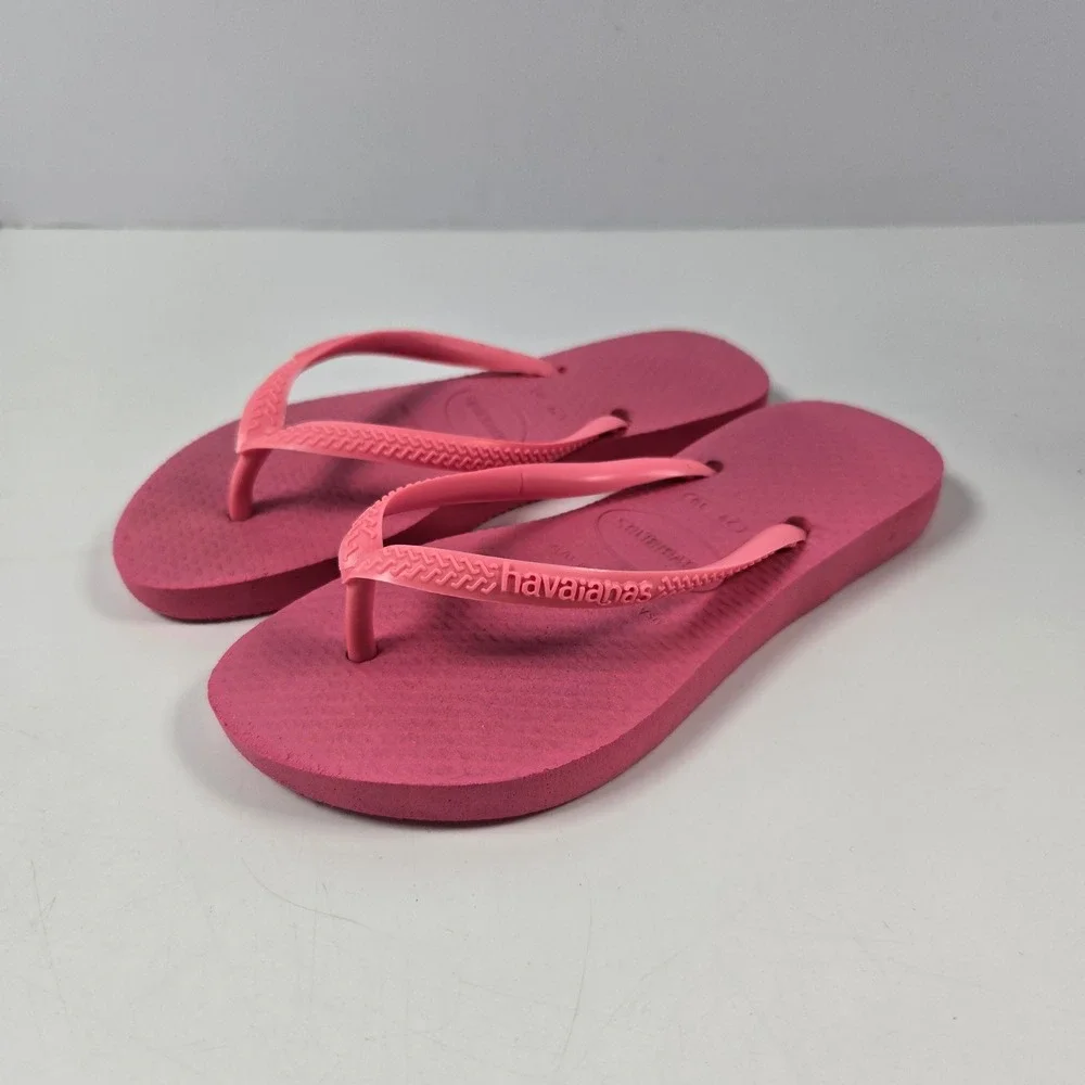 Havaianas Flip Flops Kids 13C/1Y Pink Slim Sandals Beach Summer Shoes